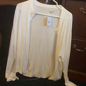 J crew classic cotton cardigan